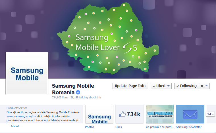 Samsung Mobile Romania Facebook